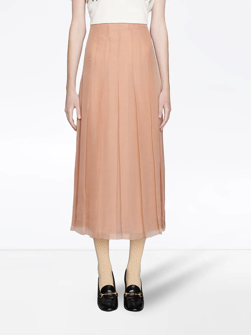 Gucci Chiffon Pleated mid-length Skirt - Farfetch