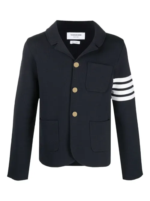 Blazer en maille à détail 4 bandes signature - Thom Browne - Modalova