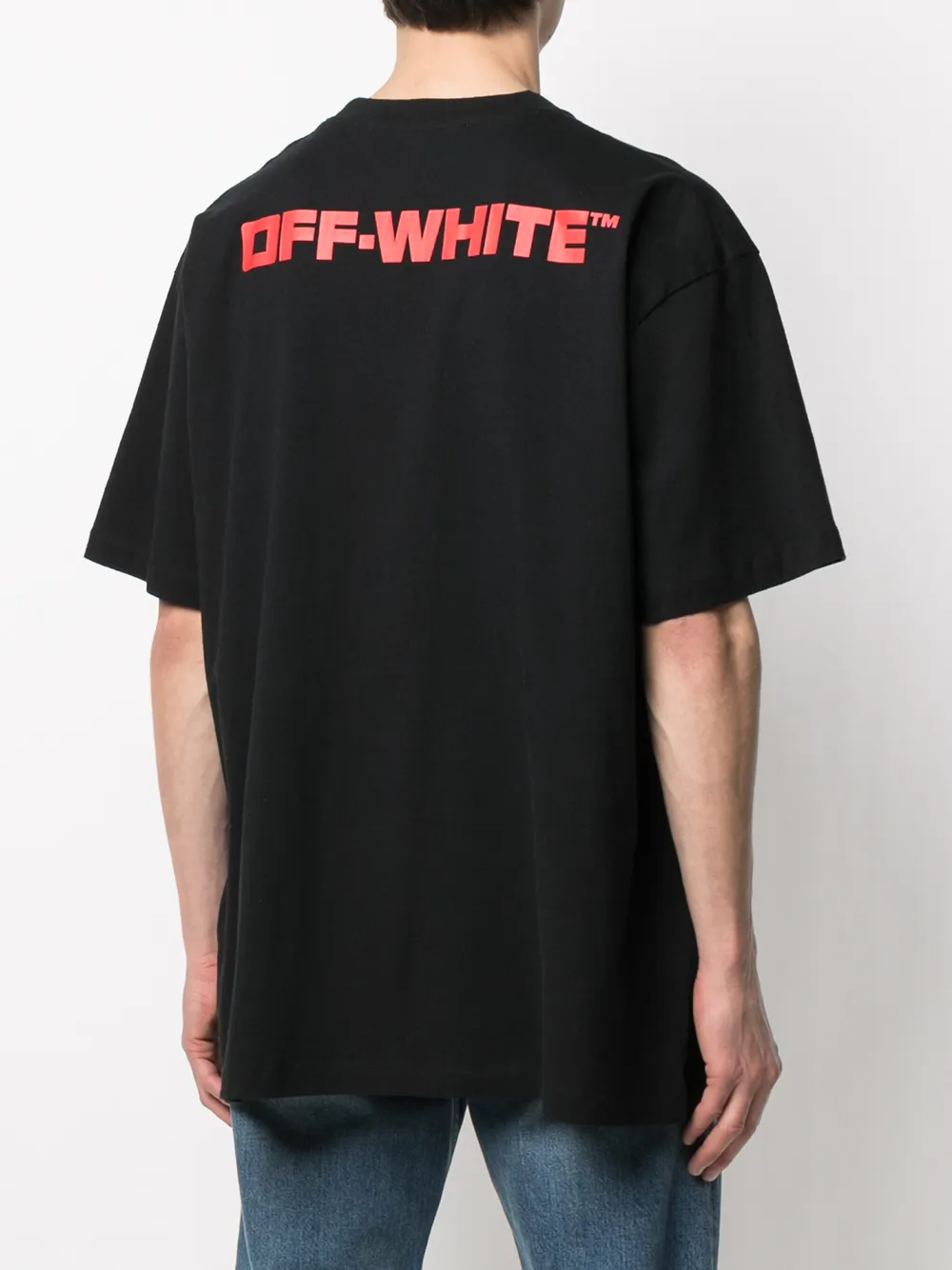 фото Off-white футболка с графичным принтом