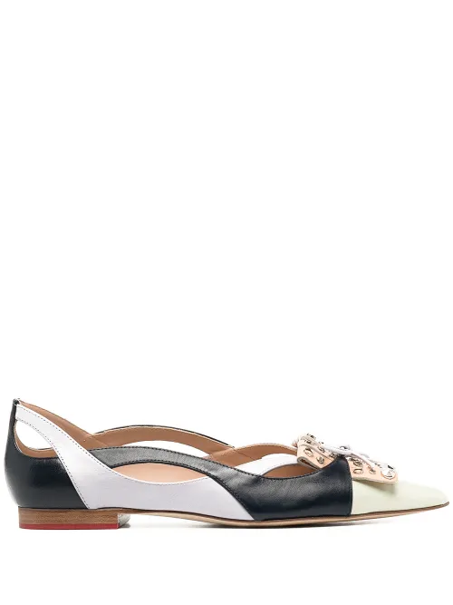 Ballerines à détail de nœud - Scarosso - Modalova
