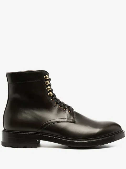 Scarosso botas con detalle de ojales