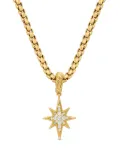 David Yurman 18kt yellow gold North Star amulet diamond pendant (15mm)