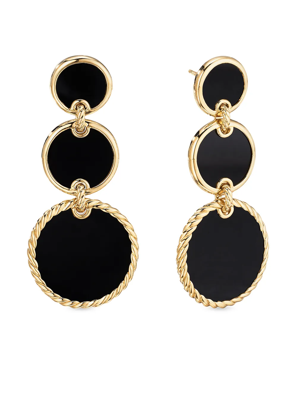 David Yurman aretes Elements en oro amarillo de 18kt - Dorado