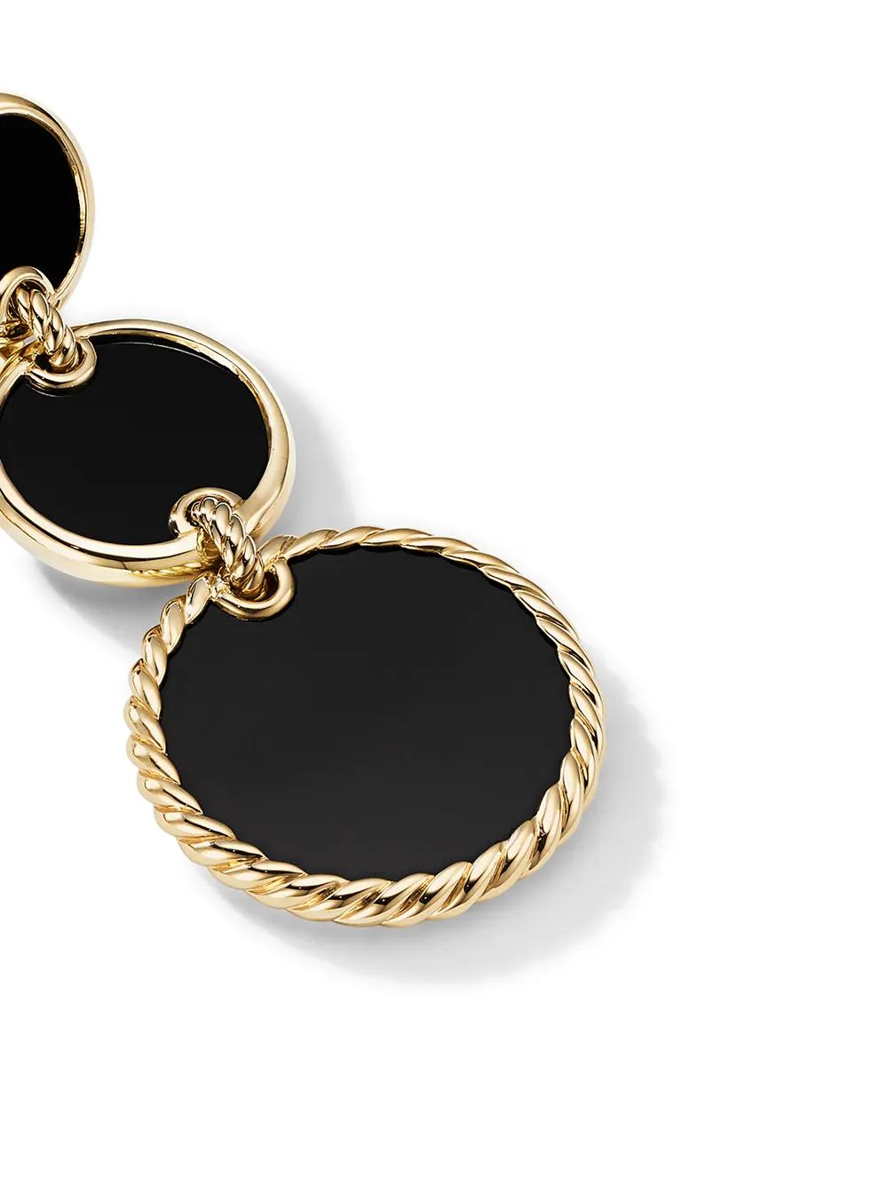 фото David yurman серьги-подвески elements из желтого золота