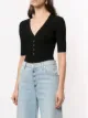 A.L.C. ribbed button-up T-shirt