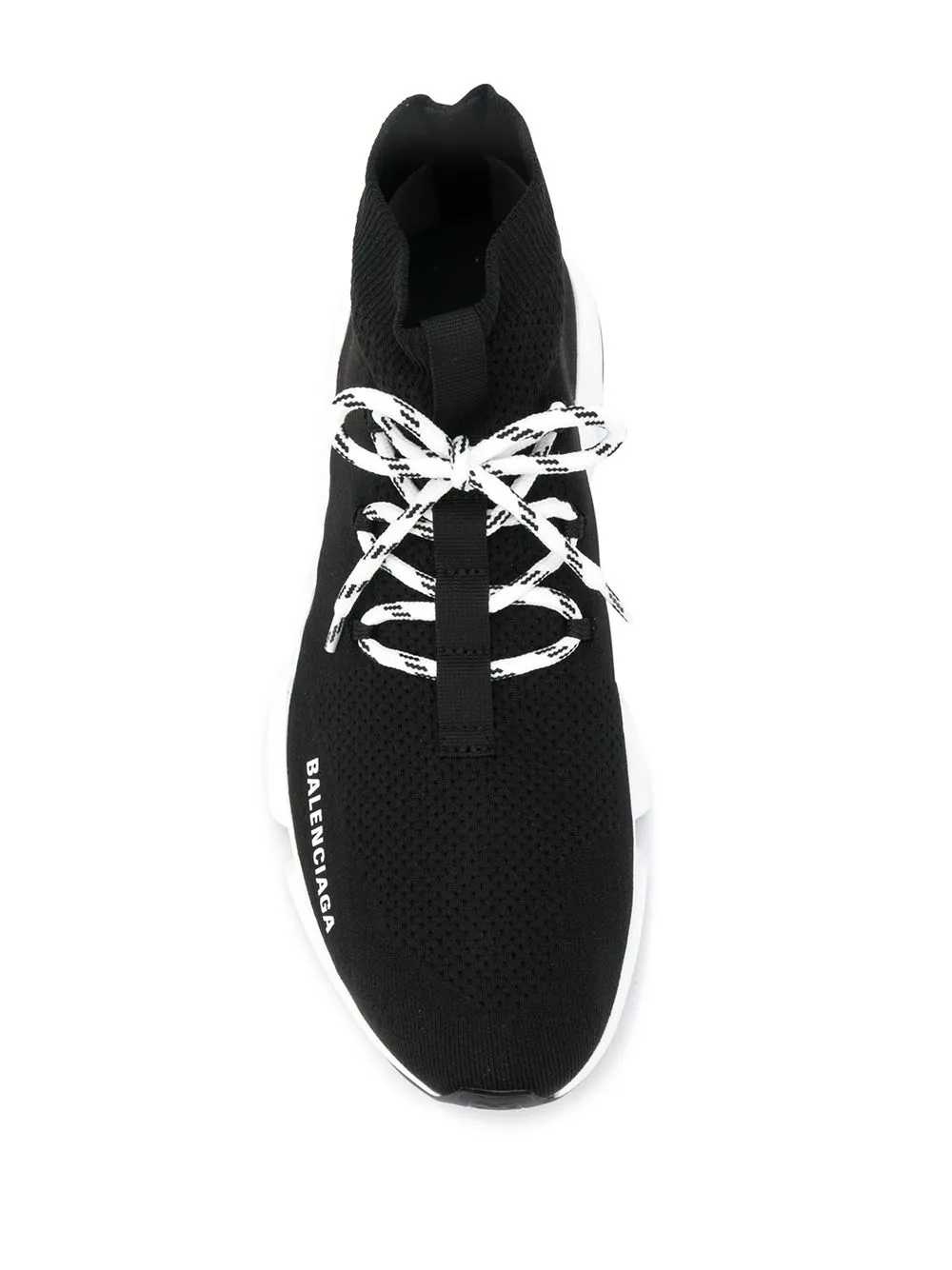 Balenciaga Speed lace-up Knitted Sneakers | Black | FARFETCH