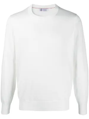 Prada logo-appliqué Sweater | White | FARFETCH ZA