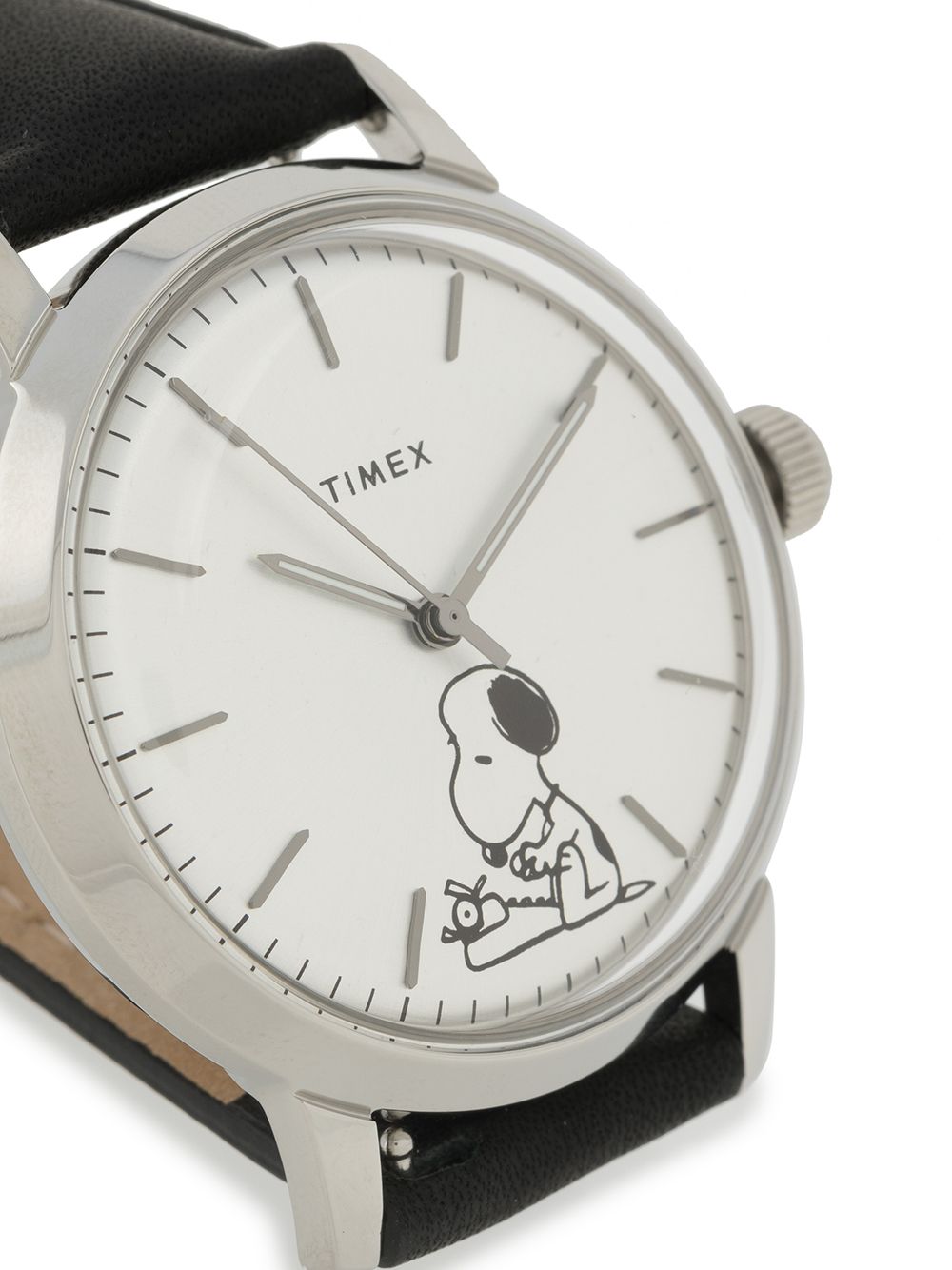 фото Timex наручные часы marlin typing snooping 70th anniversary 40 мм из коллаборации с peanuts