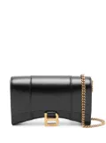 Balenciaga Hourglass leather wallet-on-chain - Black