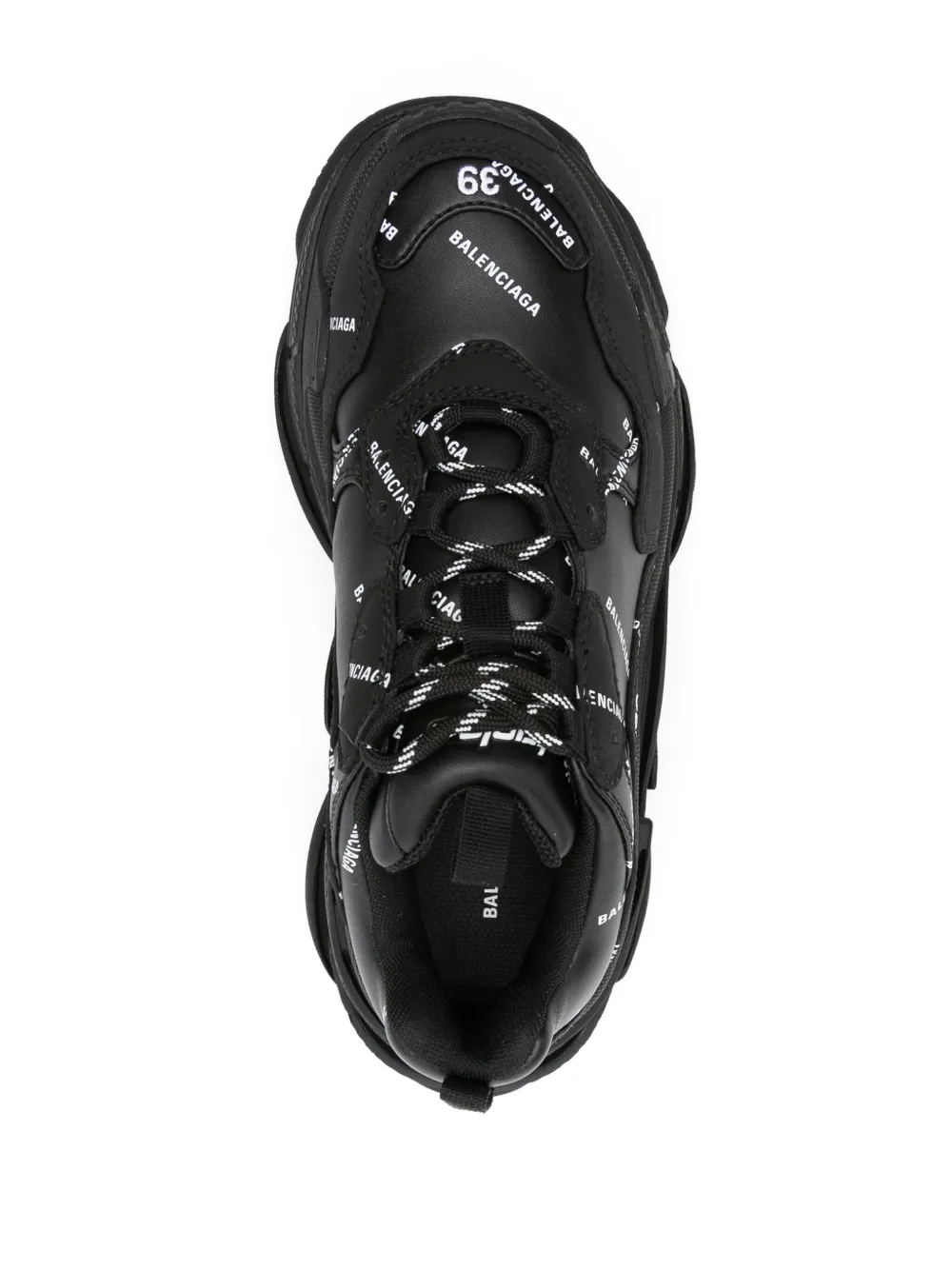 Balenciaga Triple S low-top sneakers Zwart