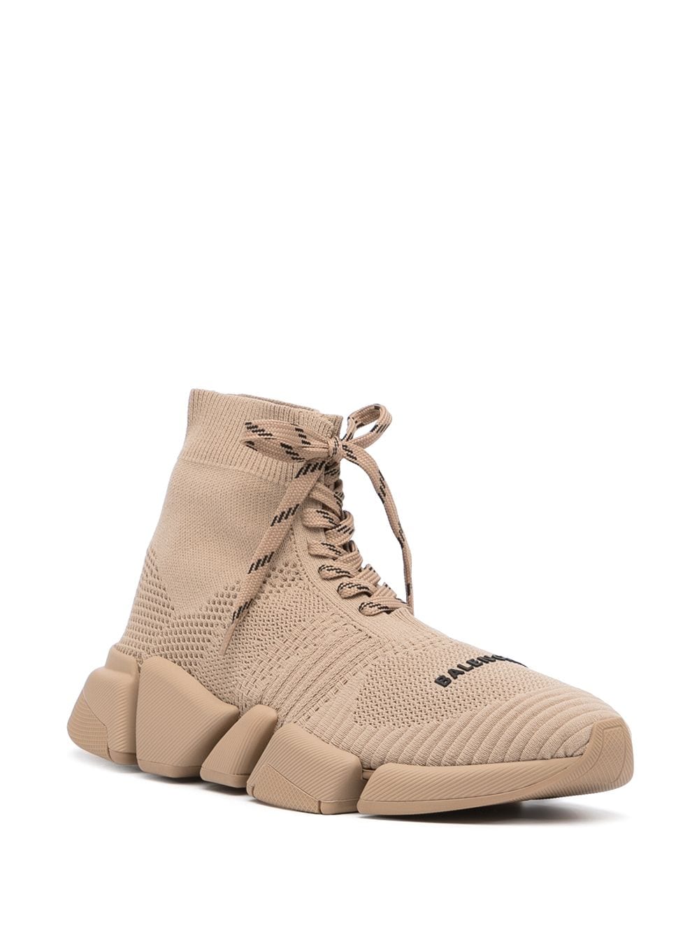 Shop Balenciaga Speed 2.0 Lace-up Sneakers In Brown