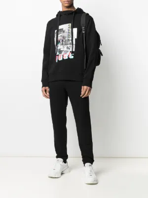 Sweat à Capuche Just Cavalli Imprimé Léopard - Coton, Taille L, Zip, Neuf Avec étiquette