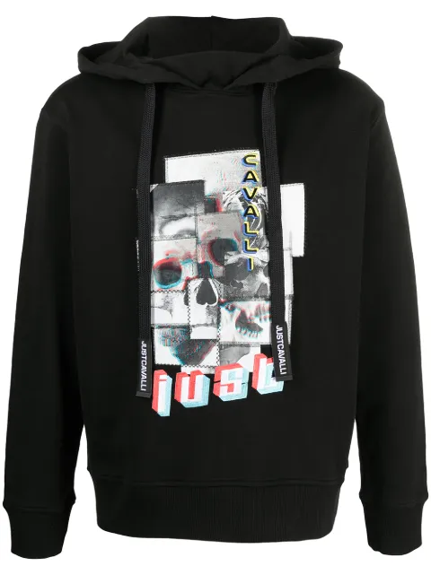 Just Cavalli sudadera con planeta estampado