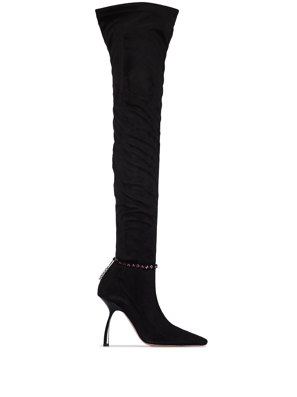 фото Piferi black mirage 100 thigh-high boots