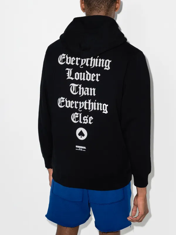Neighborhood x Motorhead Print Hoodie | Black | FARFETCH JO