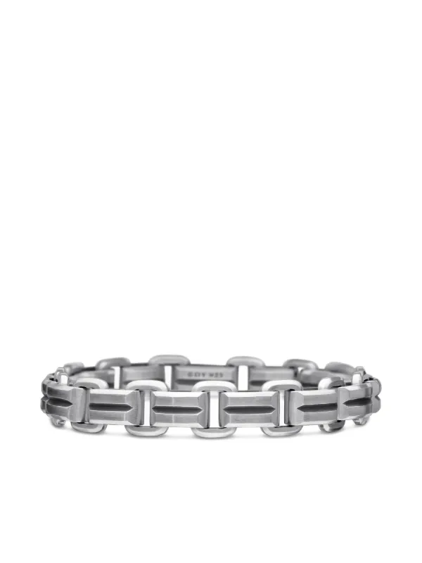David Yurman Deco Beveled ブレスレット 7.5mm スターリングシルバー