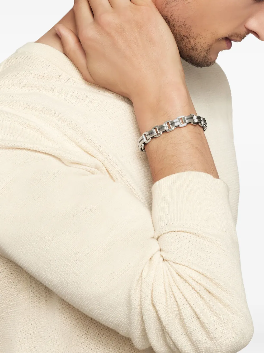 David Yurman Bracciale Deco Beveled in argento sterling (7,5mm) | Image 2