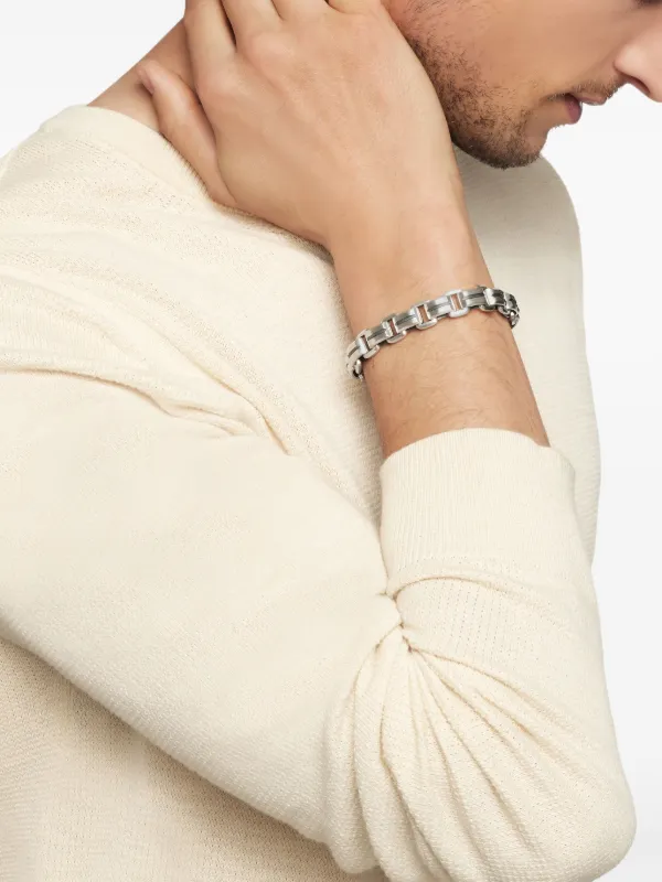 David Yurman Deco Beveled ブレスレット 7.5mm スターリングシルバー