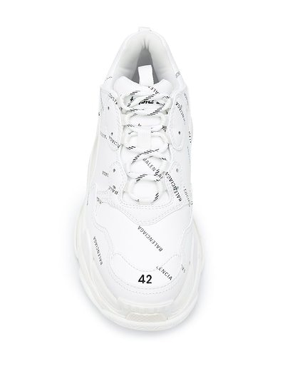 farvestof Behandling Ulejlighed Balenciaga Triple S low-top sneakers white | MODES