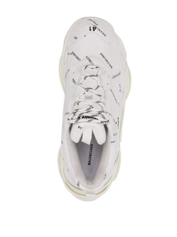 Balenciaga Triple S low top Sneakers White FARFETCH ZA