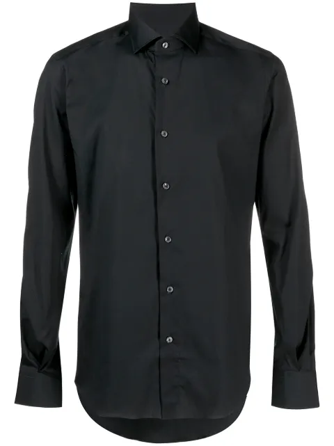 Xacus camisa slim con cuello de pico