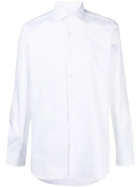 Xacus pointed collar cotton shirt
