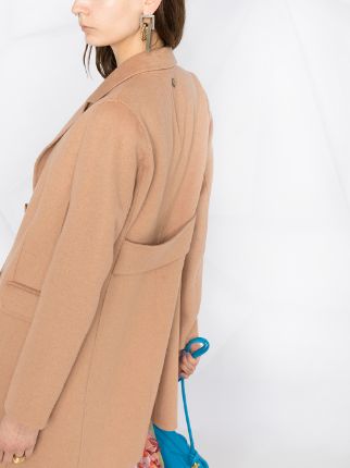 single-breasted mid-length coat展示图