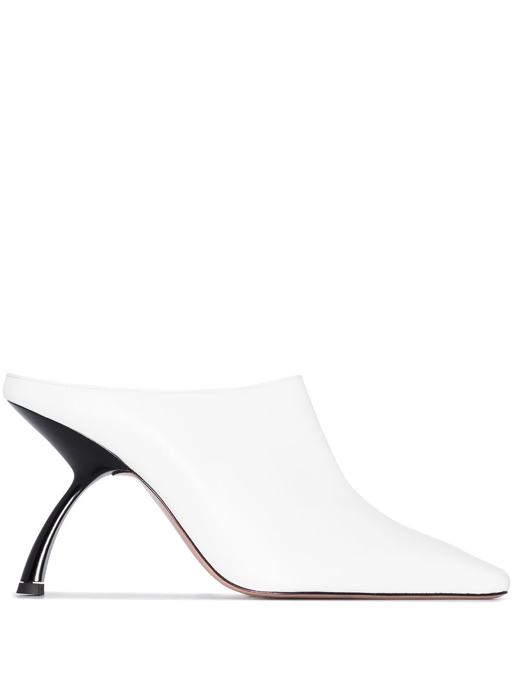 фото Piferi white cornelia 85 vegan leather mules