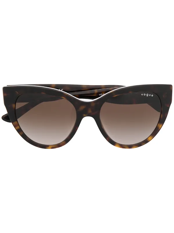 Vogue Eyewear Occhiali Da Sole cat-eye Tartarugati Marrone