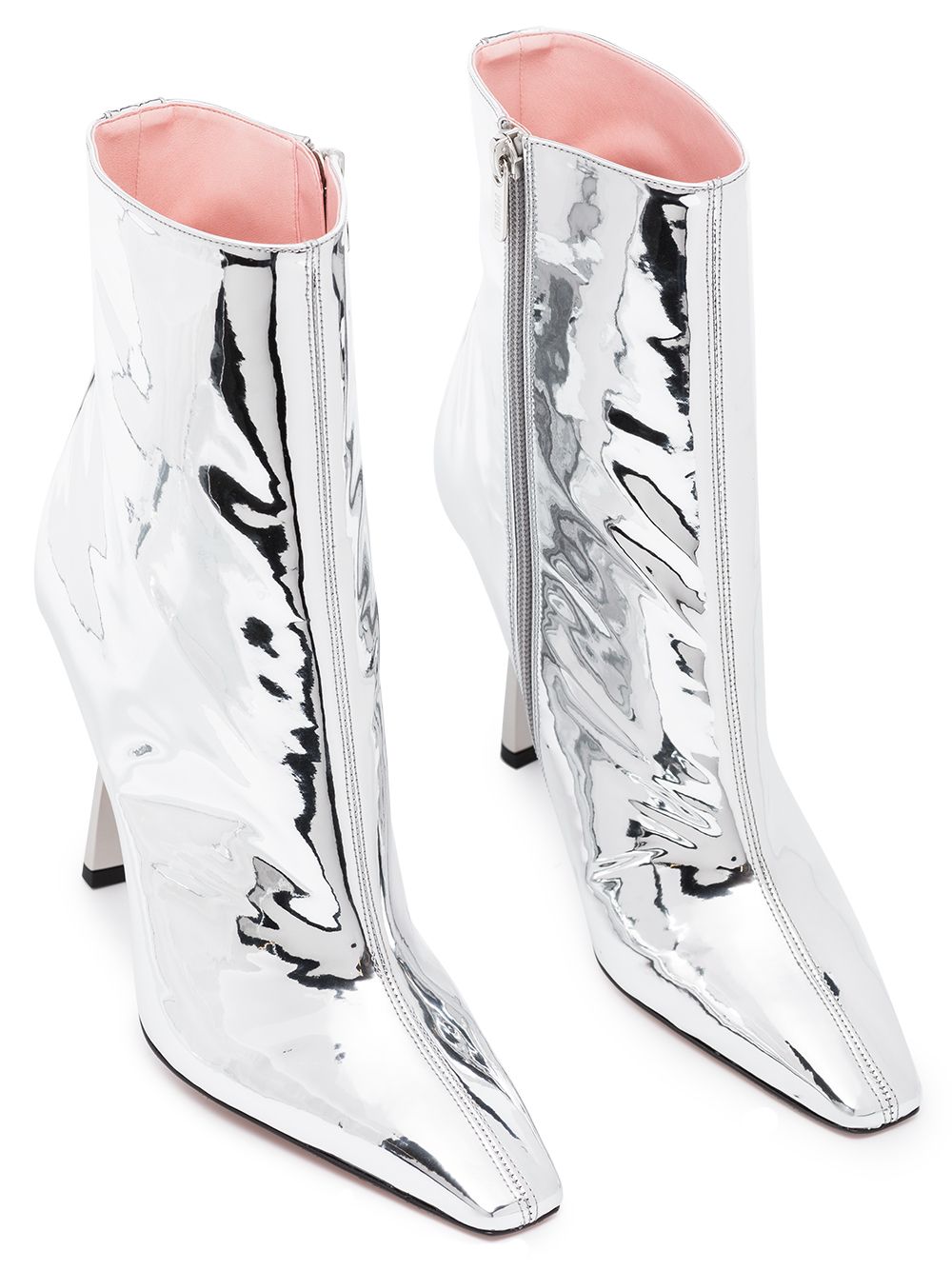 фото Piferi silver merlin 100 vegan leather metallic boots