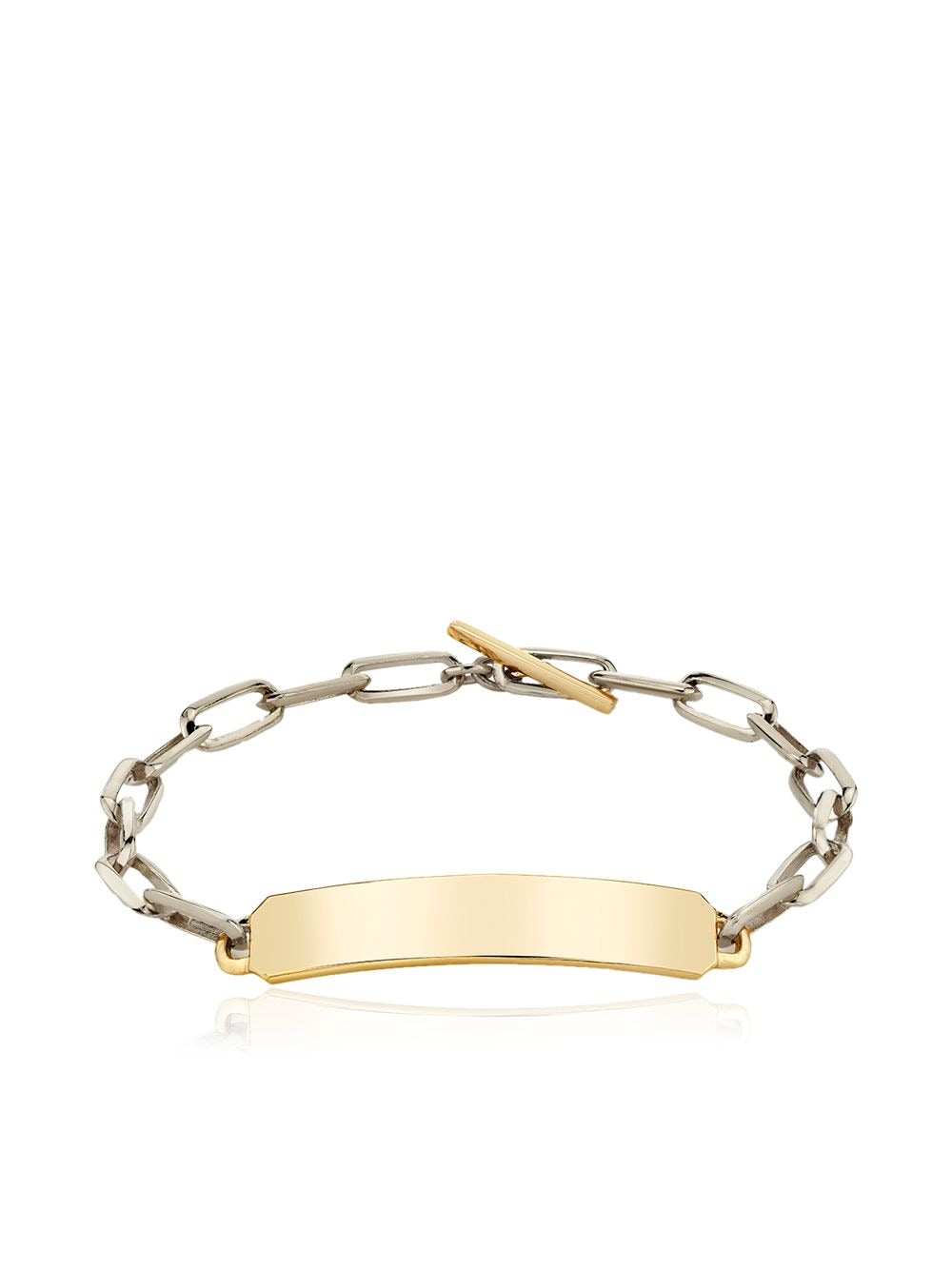 Lizzie Mandler Fine Jewelry Og Id Chain Bracelet In Gold