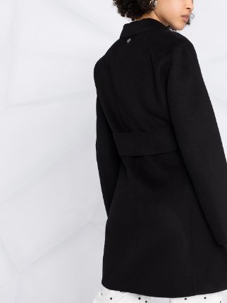 single-breasted mid-length coat展示图