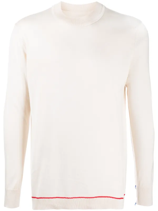 contrast stitch jumper