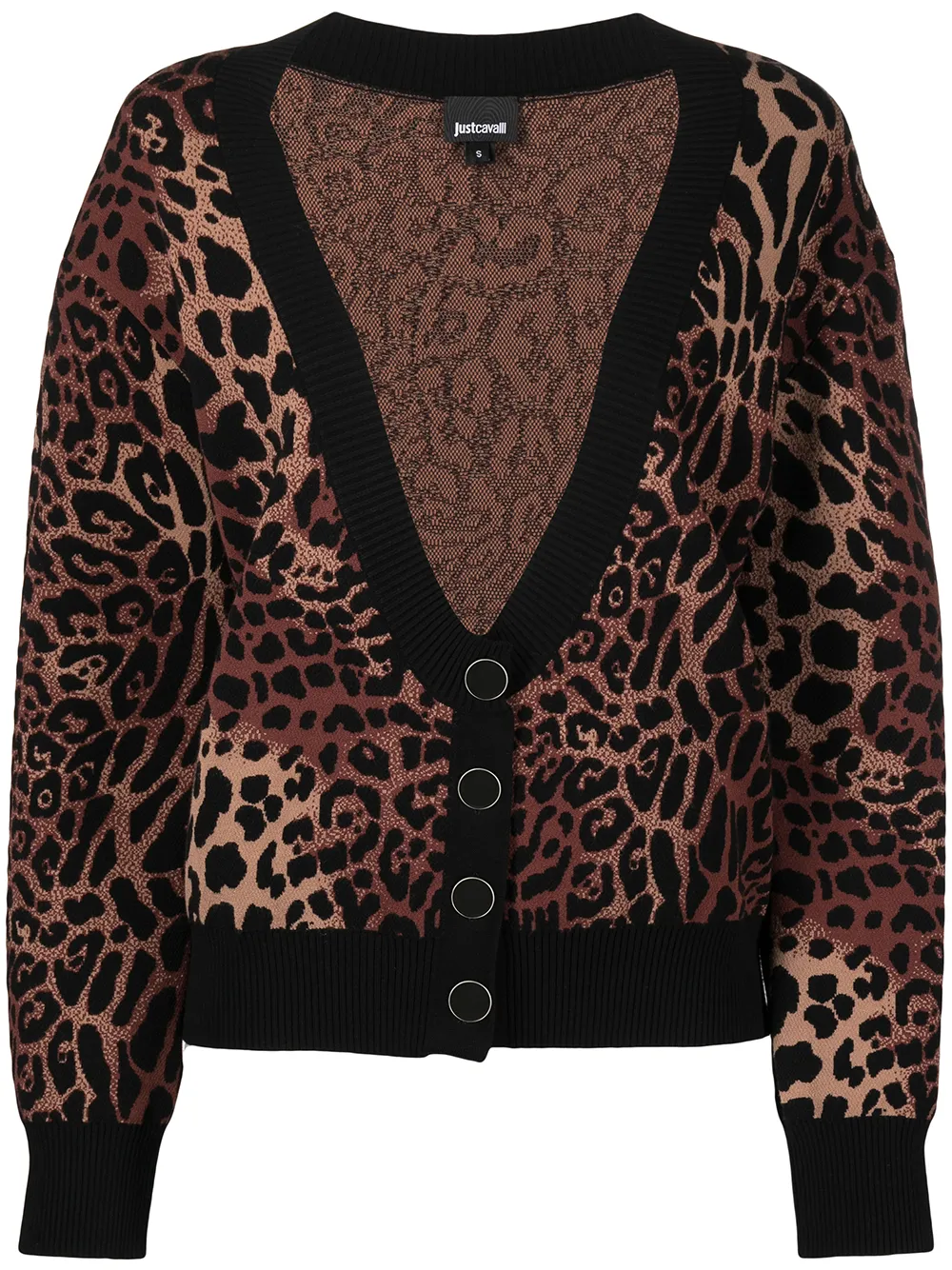 Just Cavalli кардиган с леопардовым принтом