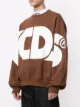 Gcds oversized logo print sweatshirt