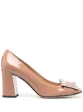 Sergio Rossi embellished patent pumps - Neutrals