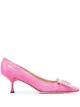 Image 1 of Sergio Rossi SR Twenty crystal-buckle pumps