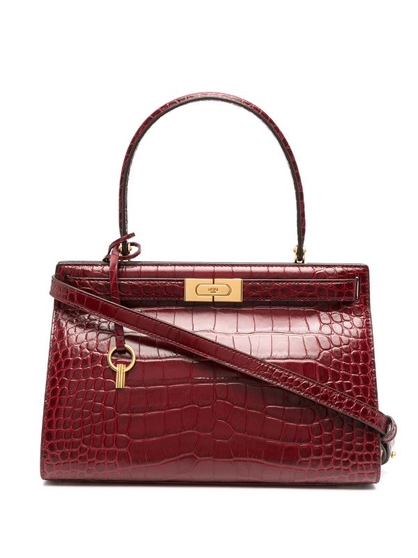 tory burch red tote bag