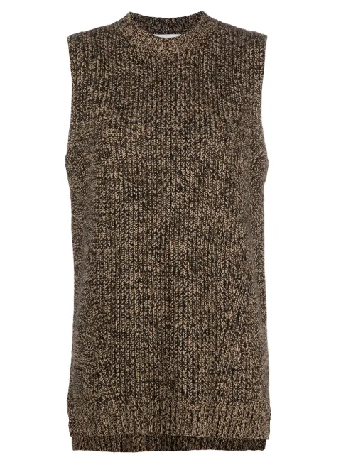 GANNI sleeveless mock neck jumper