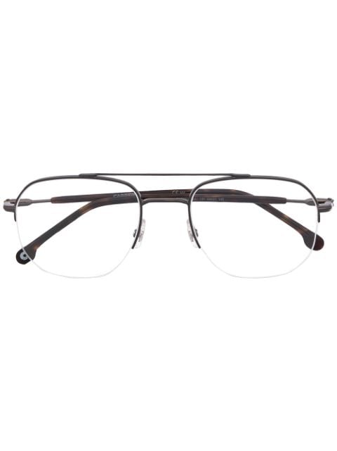 Carrera - semi-rimless square glasses