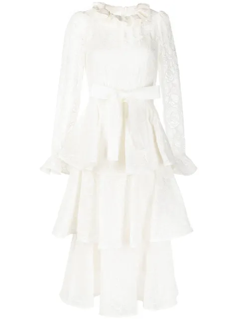 zimmermann tiered flared mini