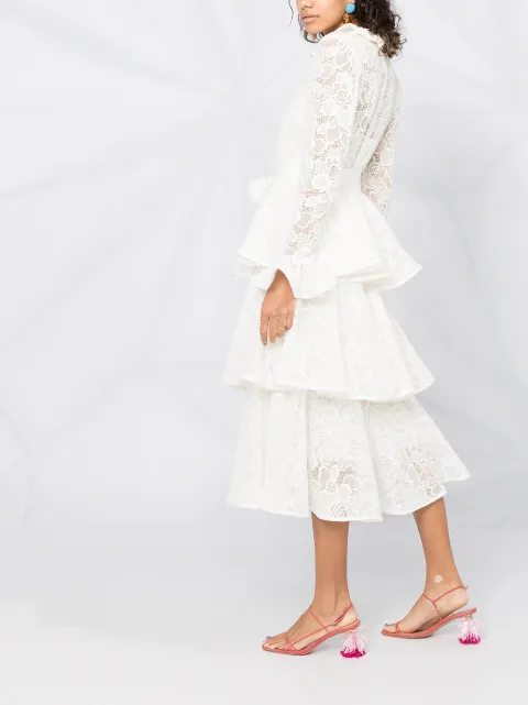 zimmermann tiered flared mini