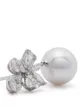 Yoko London 18kt white gold diamond south sea pearl Starlight earrings