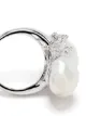 Yoko London 18kt white gold diamond south sea pearl Baroque Collection ring