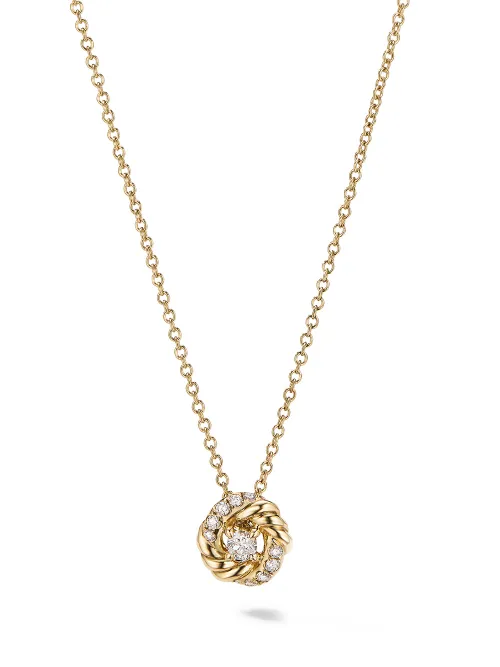 Collier Petite Infinity en 18ct serti de diamants - David Yurman - Modalova