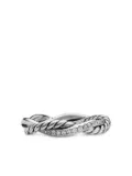 David Yurman sterling silver Petite Infinity diamond band ring (4mm)