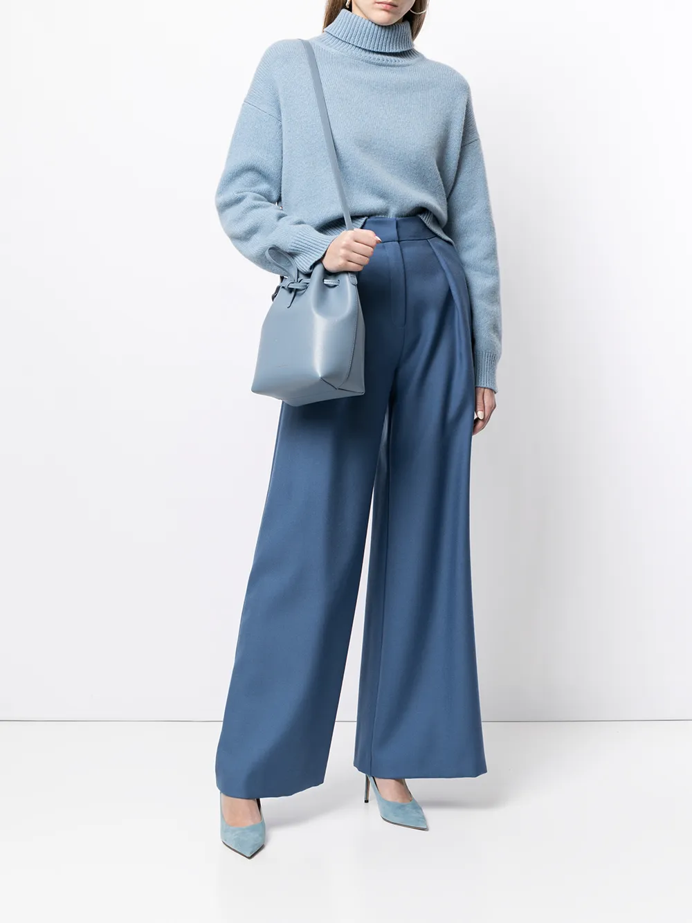 фото Mansur gavriel сумка-ведро размера мини