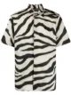 Image 1 of Just Cavalli zebra-print short-sleeved shirt
