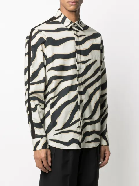Just Cavalli Mens Relaxed Zebra Graphic T-Shirt Just Cavalli Mens Relaxed Zebra Graphic T-Shirt