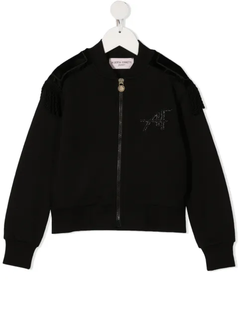 Alberta Ferretti Kids epaulette-detail bomber jacket 